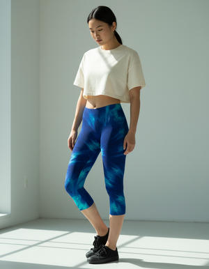 Glacier Capri Leggings Capri Leggings — Dripper