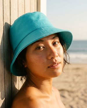 Unisex Turquoise Moss & Fern Bucket Hat Bucket Hat — Lolekai