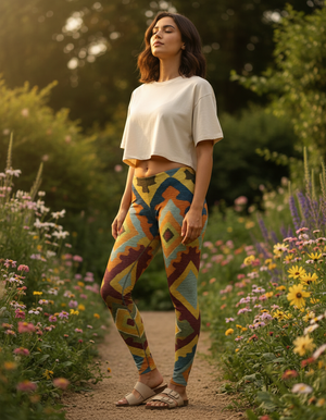Tapestry full-length leggings