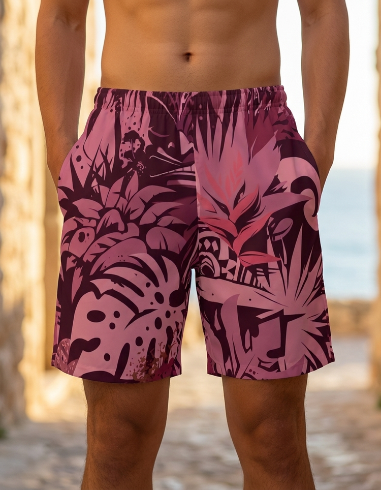 Amaranth Makani Poni men's swim trunks