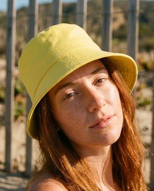 Lime Racing Green bucket hats