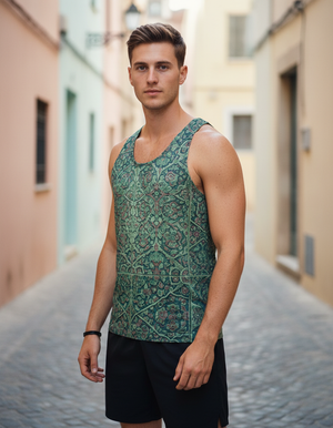 Men's Jelly Mint Bazaar men's tank tops