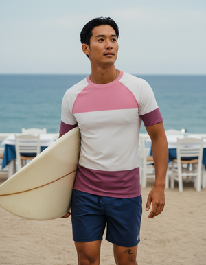 Neon Pink Pride Rash Guard Men's Rashguard — Lolekai