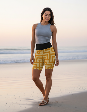 Kintsugi yoga shorts