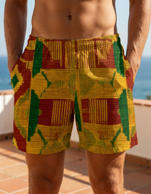 Amber Haze Ubuntu Men's Swim Trunks Men's Swim Trunks — Lolekai