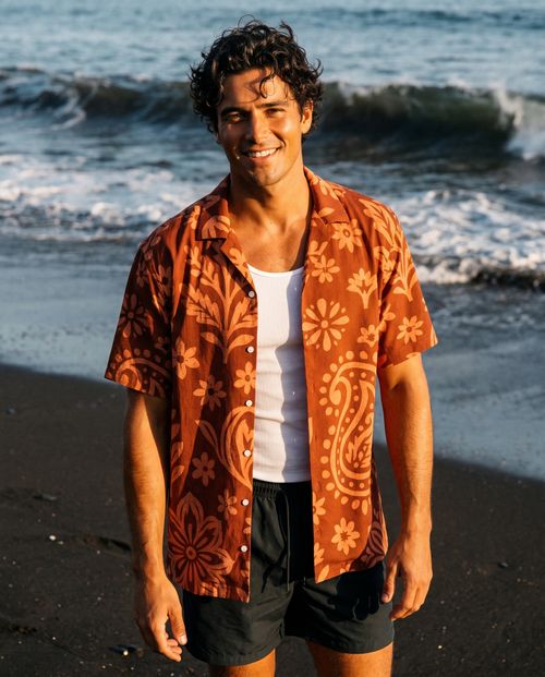 Coral Tantra Hawaiian Shirt