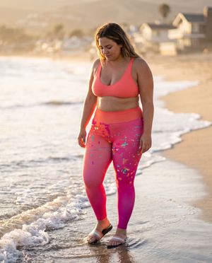 Flare plus size leggings