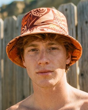Citrus Orange Makani Poni bucket hats