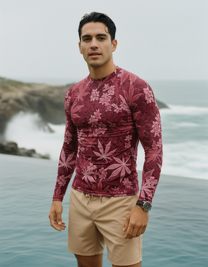 Men's Hot Pink Kumo men's rashguards