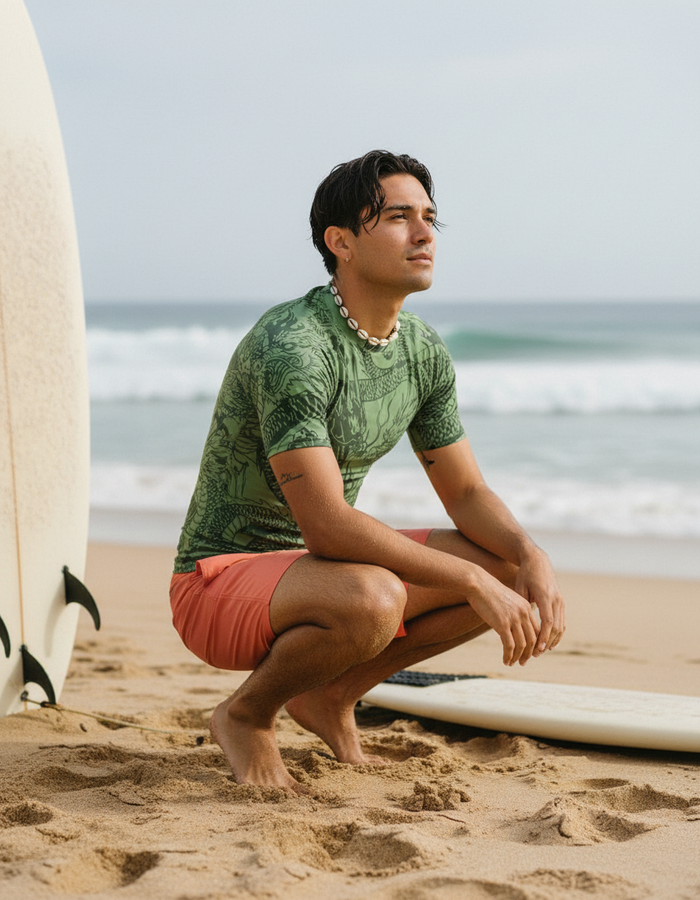 Rashguard — Men's Runway Emerald Ember