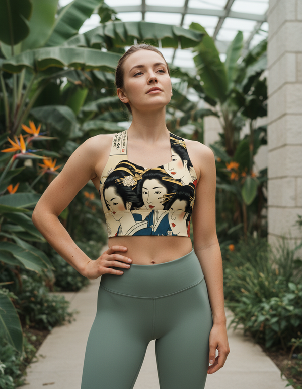 Utamaro Collection longline sports bras