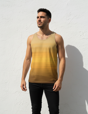 Men's Lemon Yellow Solstice tank tops