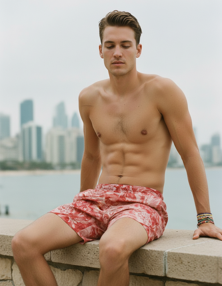 Men's Coastal Grandmother Swim Trunks