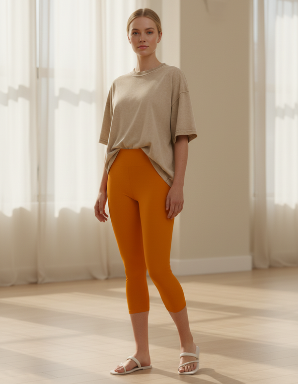 Solid Colors capri yoga leggings