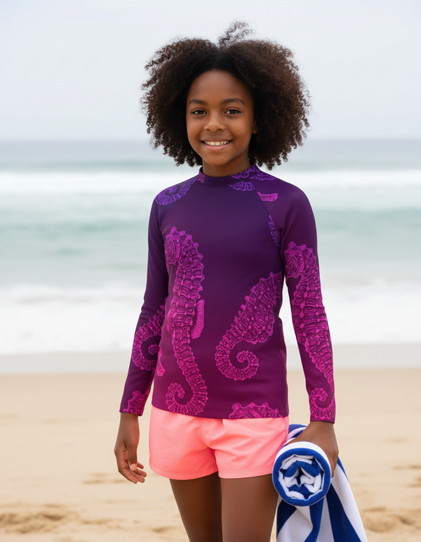 Seahorse Collection youth rashguards