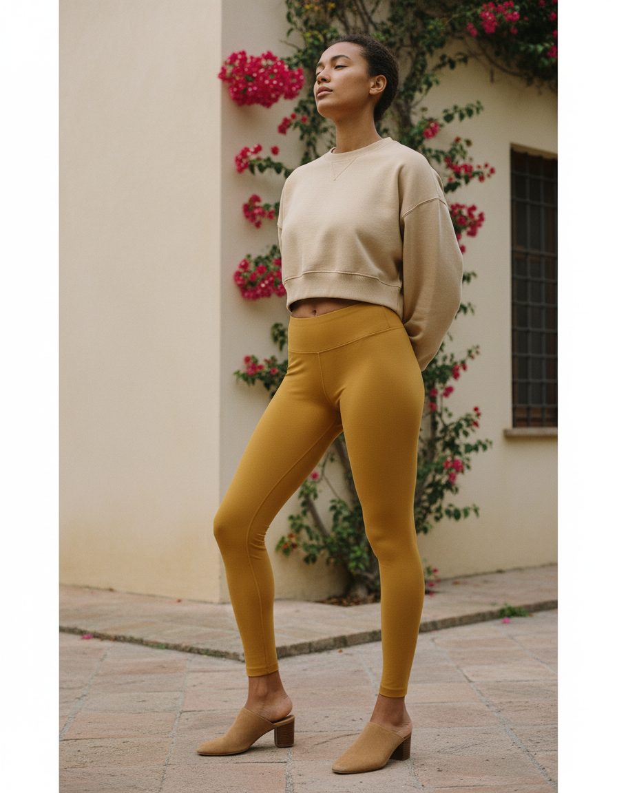Full-Length Leggings in Butterscotch