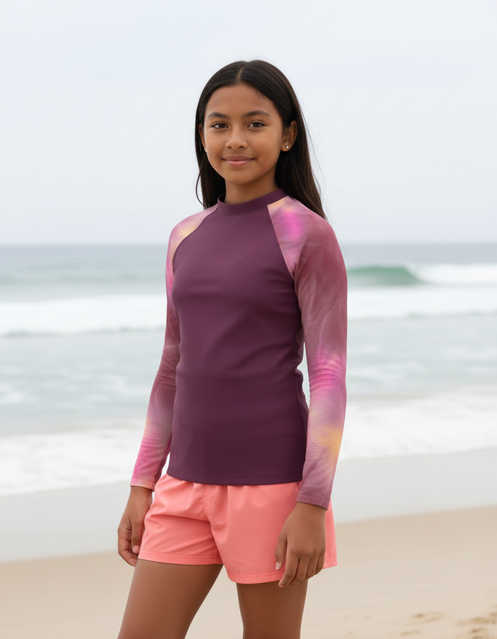 Rashguard — Youth Amaranth Frost