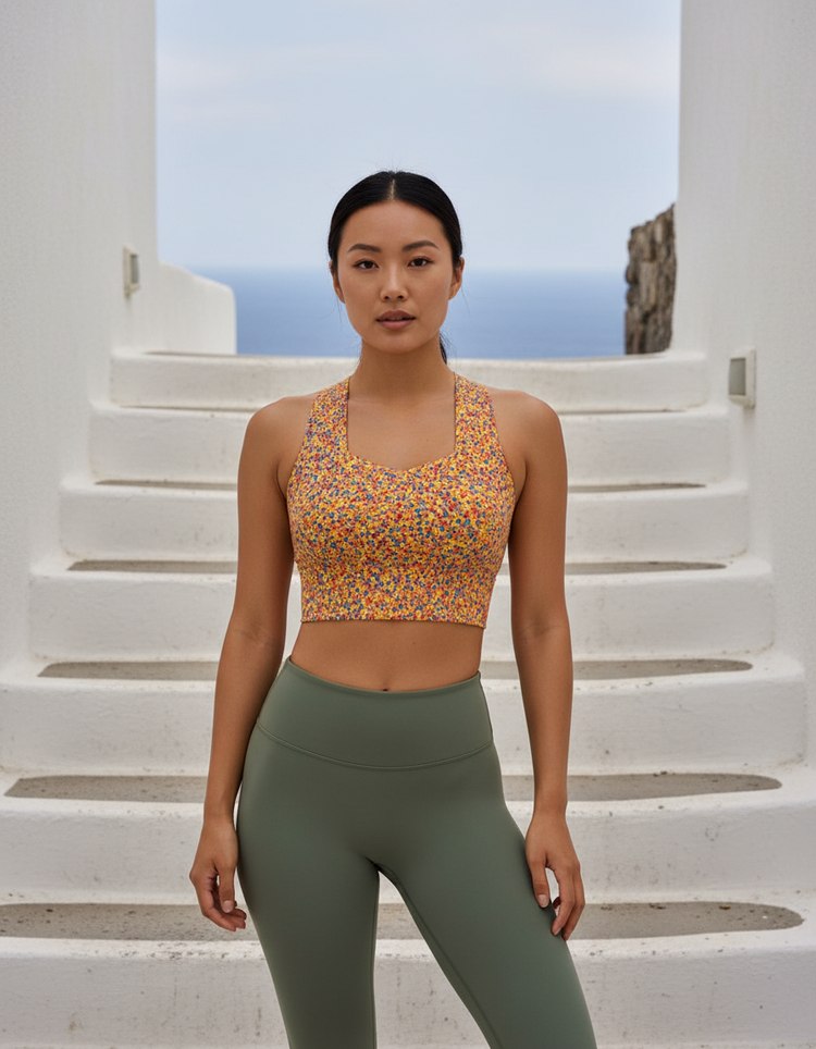 Serene Motion Sumi Longline Sports Bra