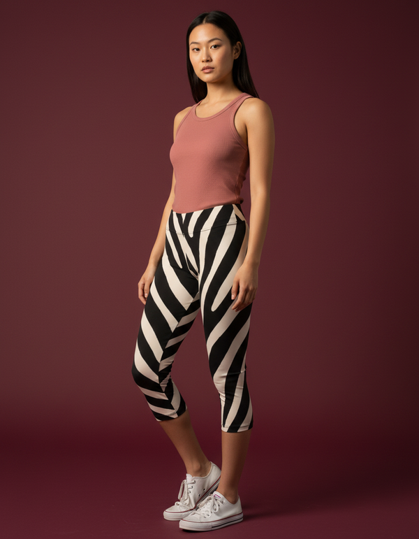 Zebra Collection capri leggings