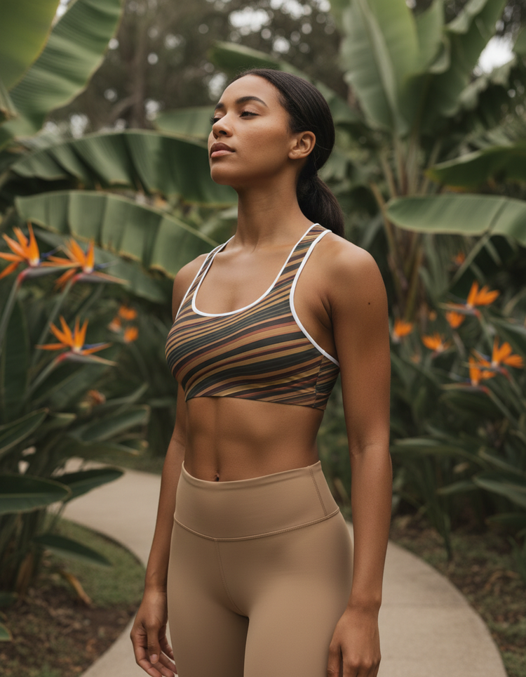 Ocean Rhythm Sway Sports Bra