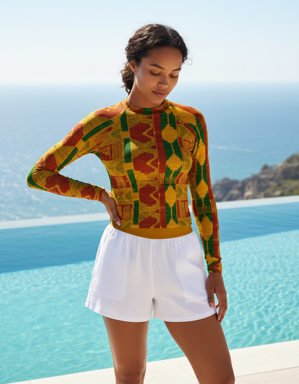 African Collection women's rashguards