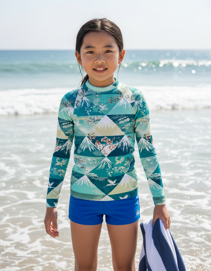 Rashguard — Kids Turquoise Zenith