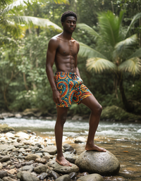 Vivid Dream Kaleidoscope Swim Trunks