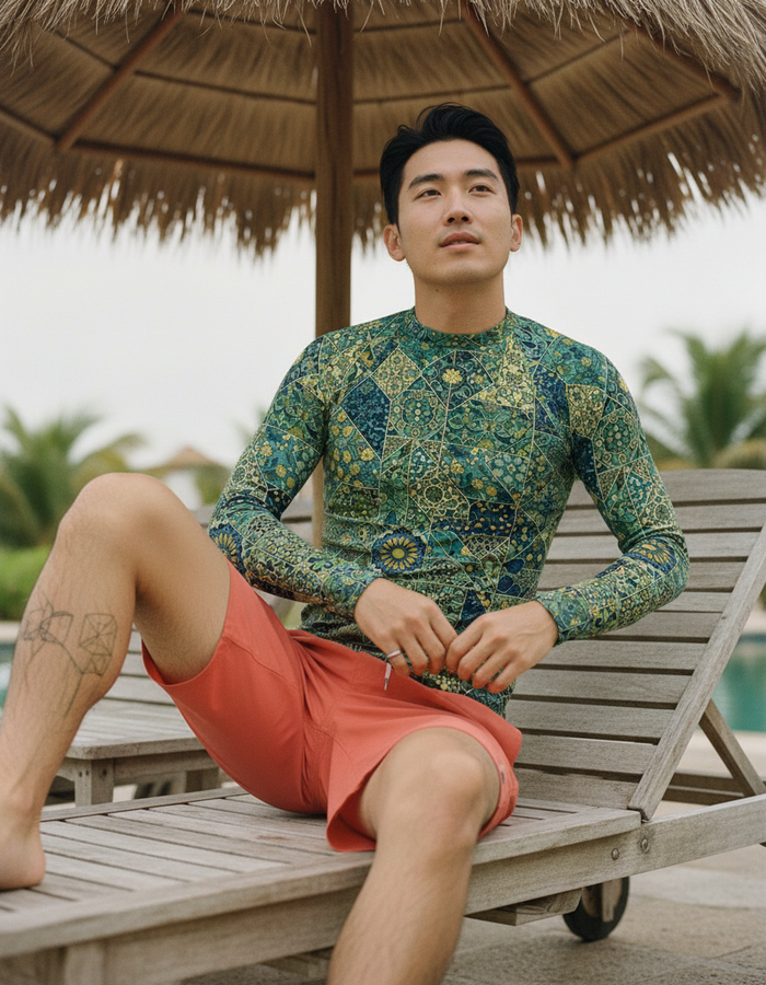 Rashguard — Men's Runway Chartreuse Riad