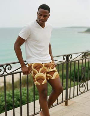 Coffee Bean Riku Men's Swim Trunks Men's Swim Trunks — Dripper