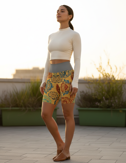Holo Yoga Shorts Yoga Shorts — Dripper