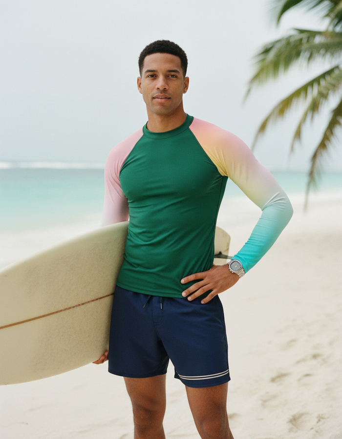 Rashguard — Men's Runway Emerald Prism