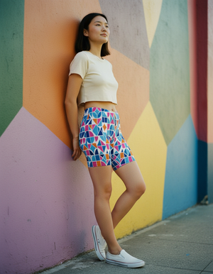 Marina Kaleidoscope women's short shorts