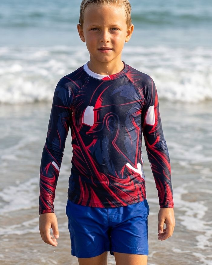 Rashguard — Boys Spartan (White)
