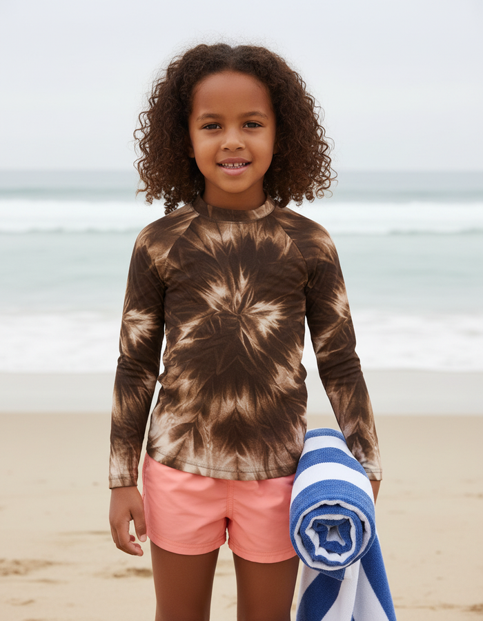Rashguard — Kids Coffee Bean Glacier