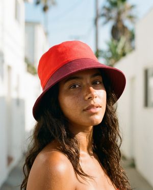 Fiery Red Midnight Regatta bucket hats