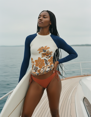 Women's Amber Haze Aurelia women's short-sleeve rashguards