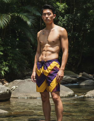 Zigzag Men's Swim Trunks Men's Swim Trunks — Dripper