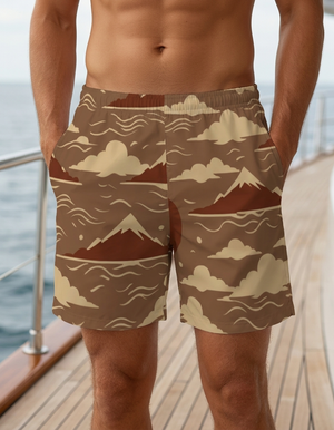 Coffee Bean Yume Men's Swim Trunks Men's Swim Trunks — Lolekai