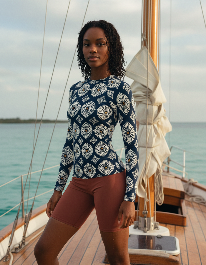 Rashguard — Women's White Onyx Yuki