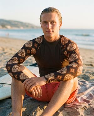 Coffee Bean Yuki Rash Guard Men's Rashguard — Lolekai