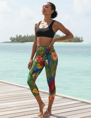 Vibrance Capri Yoga Leggings Capri Yoga Leggings — Dripper