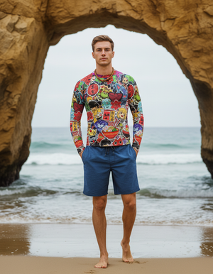 Men's Yurei men's short-sleeve rashguards