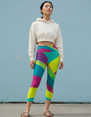 Risograph Collection capri yoga leggings