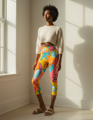Froth Capri Yoga Leggings Capri Yoga Leggings — Dripper