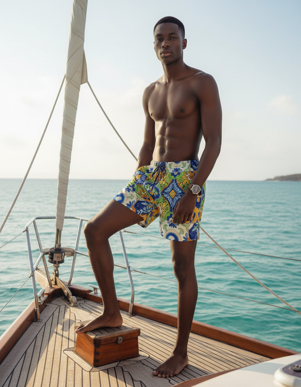 Men's Swim Trunks in Fiesta