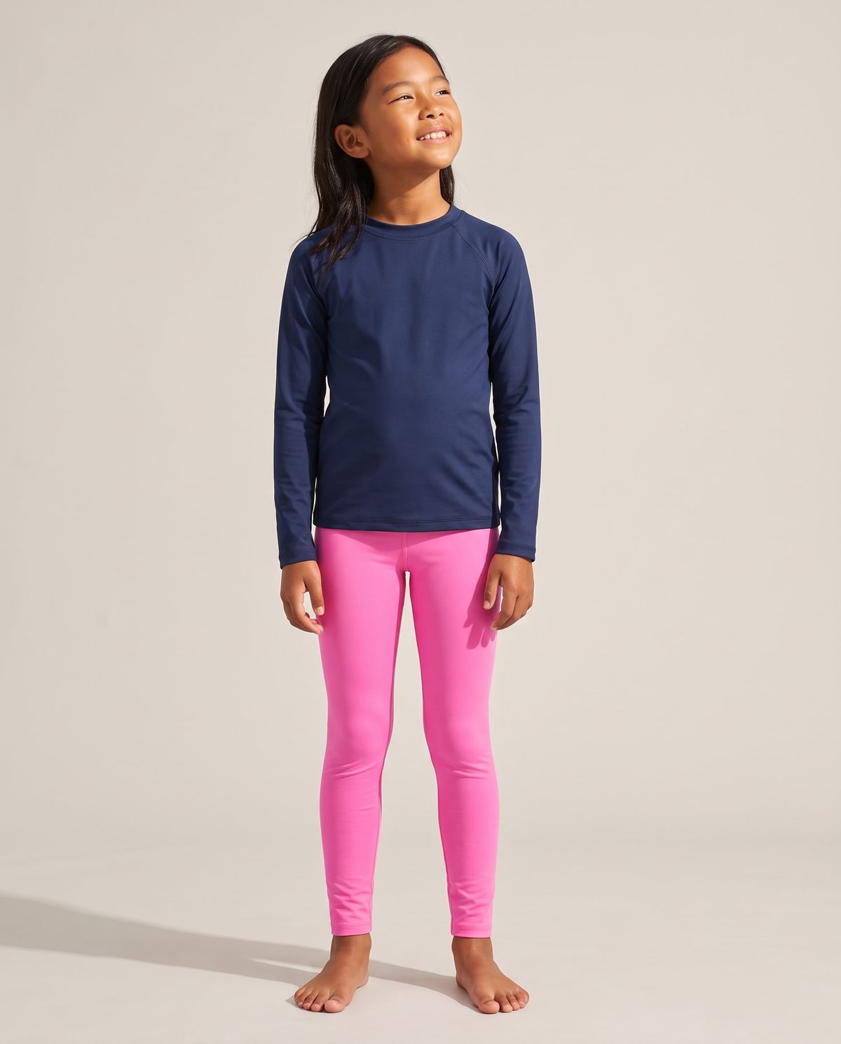 Neon Pink Girls Youth Leggings Girls Youth Leggings — Lolekai
