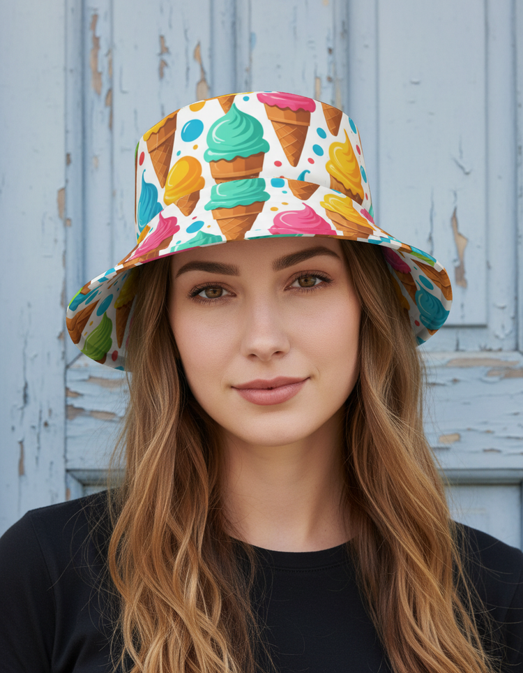 Swirl Delight Sundae Bucket Hat