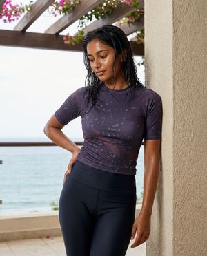 Women's Rhodonite Mirage women's short-sleeve rashguards