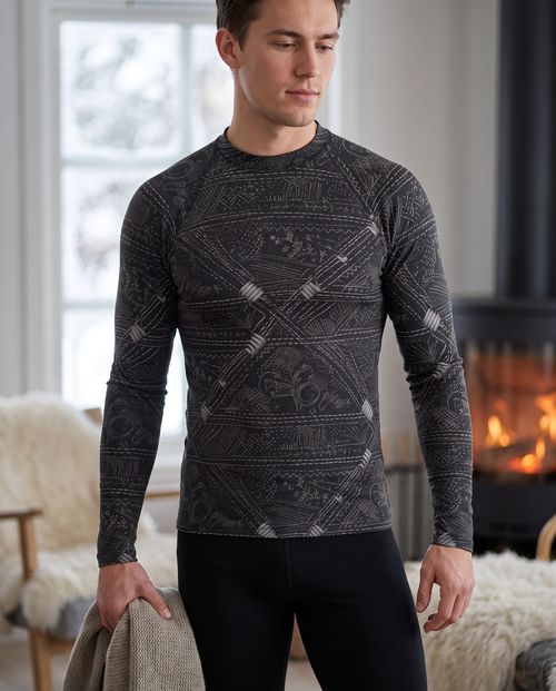 Graphite Stitchline Base Layer Top