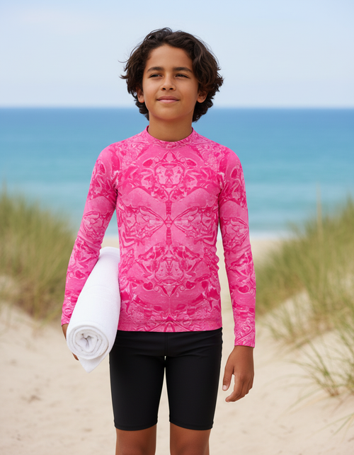 Burst Youth Rash Guard Youth Rash Guard — Dripper